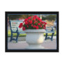 Red geraniums postcard