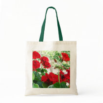 Red Geraniums Tote A Great Garden Gift Tote Bags