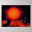 Red giant Sun posters