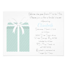 Red Gift Boxes Bridal Shower Inivitation Custom Invitation