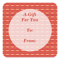 red gift tags sticker