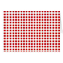 Red Gingham + Custom Colour