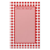Red Gingham + Custom Colour