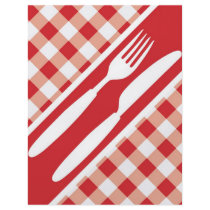 Red Gingham & Cutlery