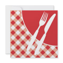 Red Gingham & Cutlery