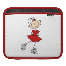 Red Girl Ice Skater T-shirts and Gifts Sleeve For MacBook Air