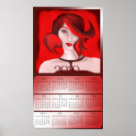 Red Girl Wall Calendar 2010 posters
