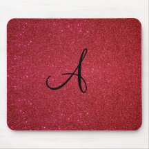 Red glitter mouse pad