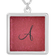 Red glitter necklaces
