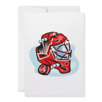 Red Goalie Mask