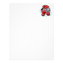 Red Goalie Mask Personalized Letterhead