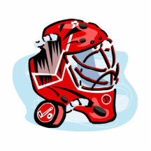 Red Goalie Mask Photo Cut Out