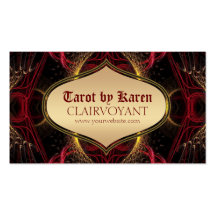 Red Goddess Temple Tarot Business Cards