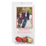 Red & Gold Christmas Ornaments Photo Card Template