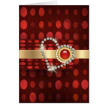 red gold diamonds romantic valentines greeting cards