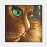 RED GOLDEN PERSIAN CAT HOLIDAY Magnet