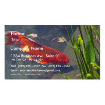 Red Goldfish Business Card Templates