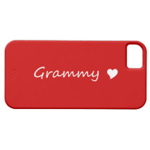 Red Grammy With Heart iPhone 5 Case
