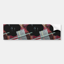 Red granite bumper sticker