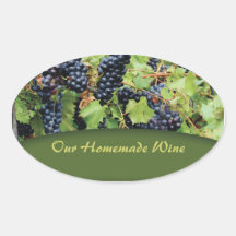 Red Grape Wine Sticker