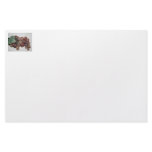 Red grapes, plastic, on pale background personalized stationery