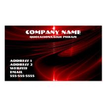 Red graphics business card