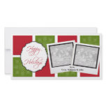 Red & Green Boxes Christmas Photo Cards photo cards