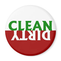 Red Green Clean Dirty Dishwasher Magnet magnets