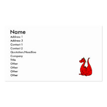Red & Green Dragon.png Business Card Template