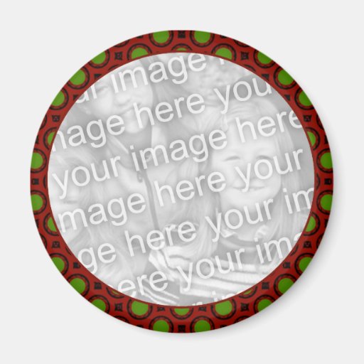 Red Green holiday photo frame Fridge Magnet