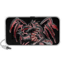 Red grey dragon speaker