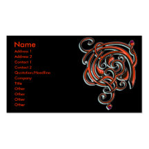 Red Grunge Biz Card Business Card