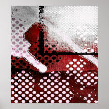 Red Grunge Posters