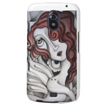 Red Hair Abstract Woman Samsung Galaxy Nexus Case