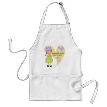Red Hair Mommy and Daddy's Princess Apron