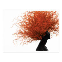 red hair post cards