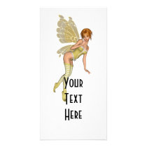 Red Haired 3D Pixie - Yellow Green Outfit