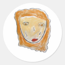 Red-Haired Girl Stickers