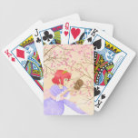 Red haired Princess and squirrel blossom playing cards