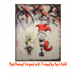 Red Haired Striped w/ Friends Women's T-Shirt