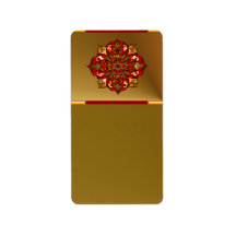 Red Hanukkah Mandala Address Labels