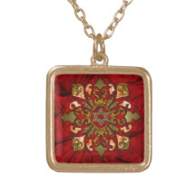 Red Hanukkah Mandela Custom Jewelry