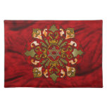 Red Hanukkah Mandela Placemats