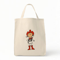 Red Hat Cowgirl Tshirts and Gifts Tote Bag