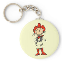 Red Hat Cowgirl Tshirts and Gifts Keychains