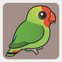 Red-headed Lovebird Stickers