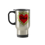 Red Heart and Love You Dad Mug
