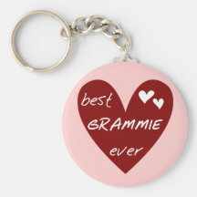Red Heart Best Grammie Ever T-shirts and Gifts Keychain