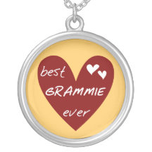 Red Heart Best Grammie Ever T-shirts and Gifts Pendants
