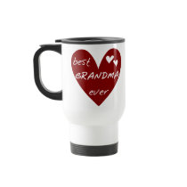 Red Heart Best Grandma Ever T-shirts and Gifts Coffee Mug